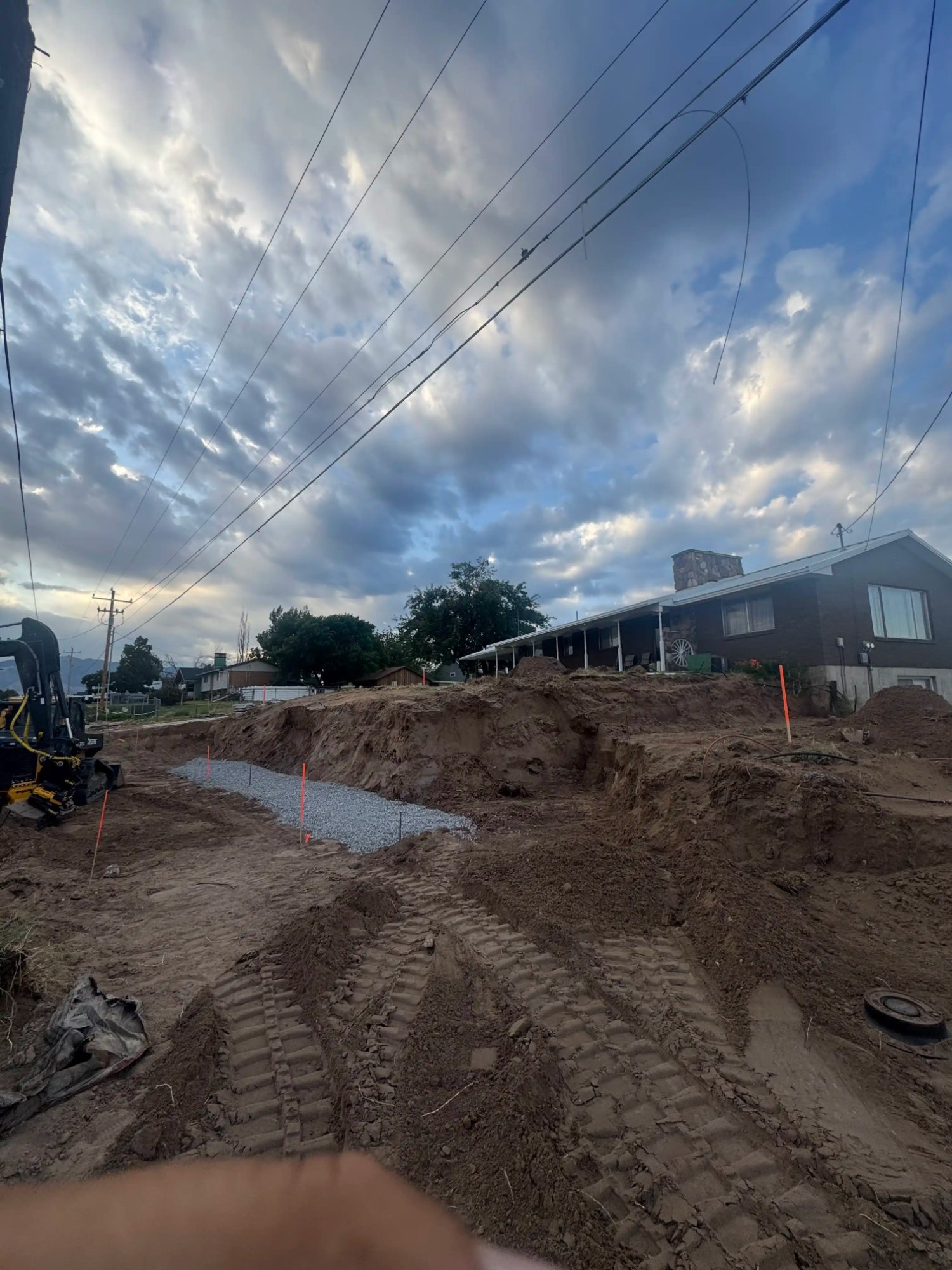 Site excavation and gravel base by EC Landscaping in Roy Utah