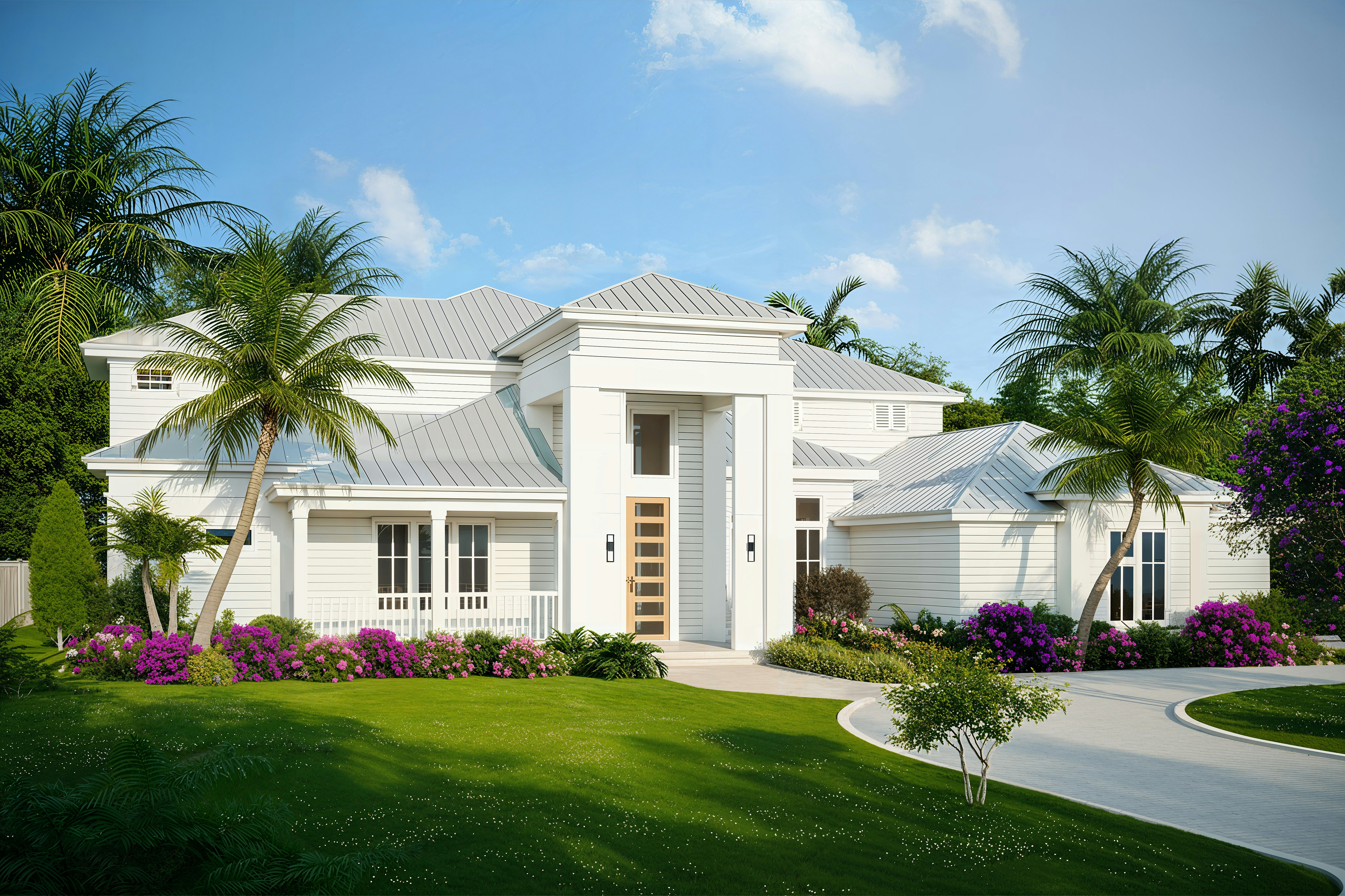 Home landscape design and outdoor living space