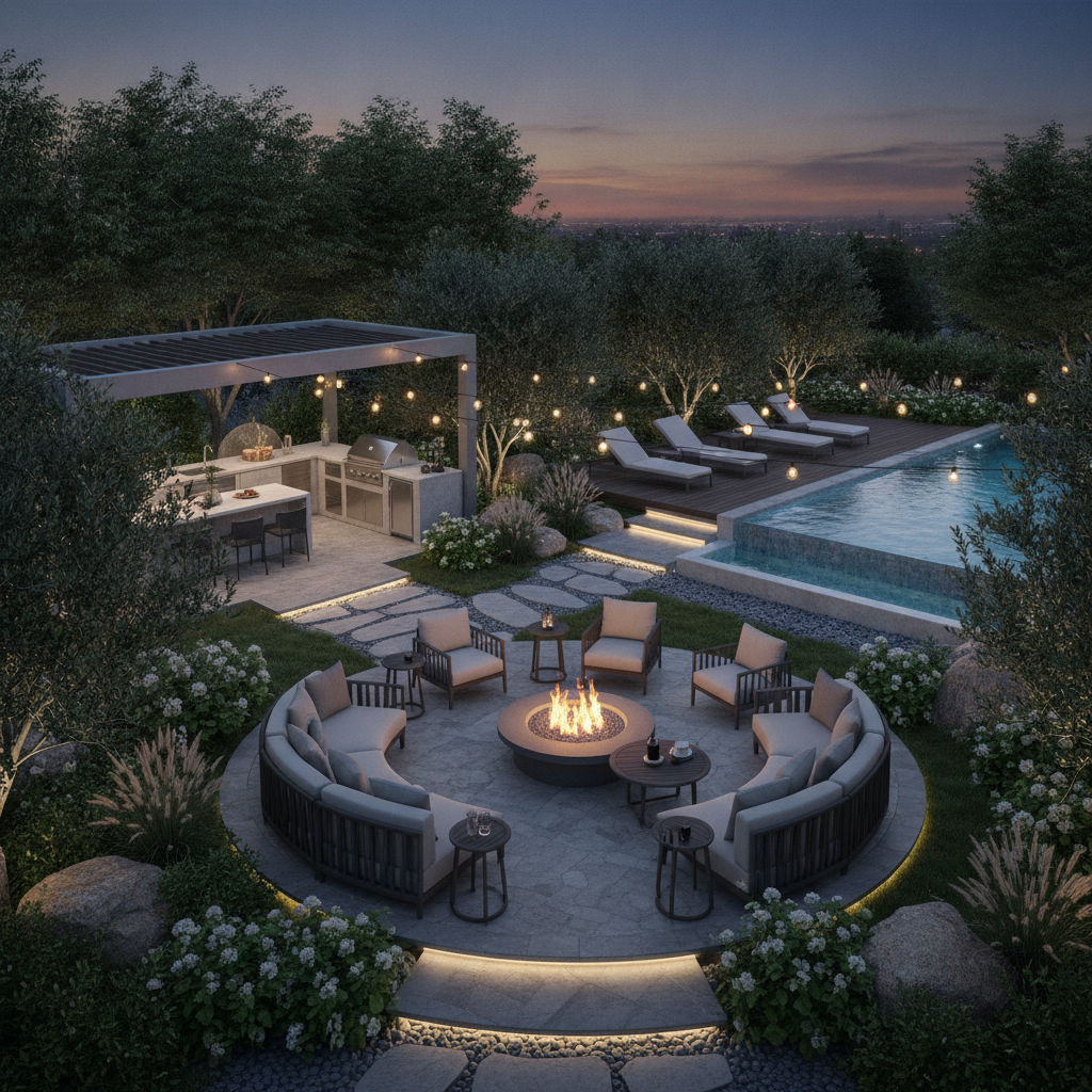 Complete backyard landscape transformation in Northern Utah